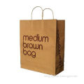 Kraft Paper Bag, Twisted Paper String, Customized Designs Accepted